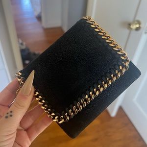 STELLA MCCARTNEY Black Falabella Wallet